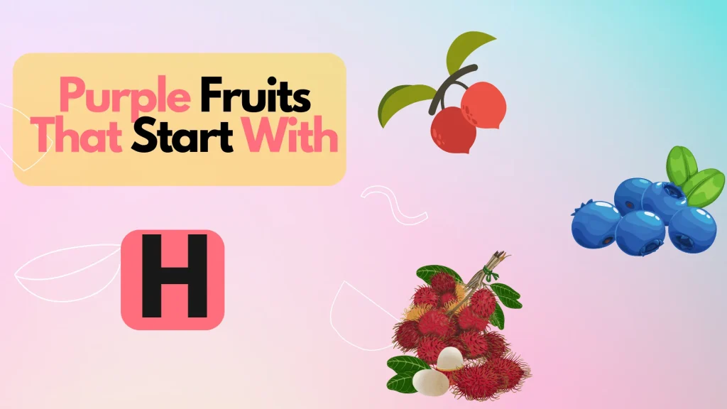 Purple Fruits That Start With Letter H
